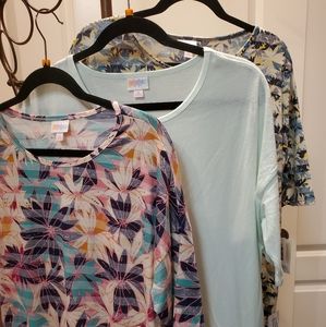 Bundle of 3 Lularoe Irma Tops
